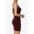 thumbnail image 4 of TheMogan Women's Sleeveless Spaghetti Strap Seamless Bodycon Short Mini Cami Slip Dress, 4 of 7