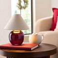 thumbnail image 2 of Better Homes & Gardens 9.5" Crimson Dome Rechargeable LED Portable Lamp with Dimmable Touch Sensor, 2 of 8