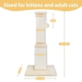 thumbnail image 4 of Rascador para gatos grandes AGYM, 81 cm, con sisal, color beige, 4 of 7