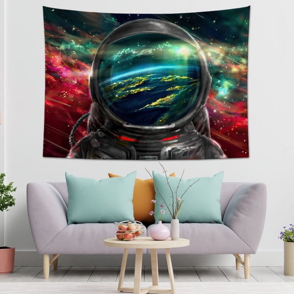 Astronaut Tapestry Space Tapestry Wall Hanging Fantasy Universe Tapestry Sky Tapestry Spaceman Tapestry Planets Moon Wall Tapestry for home