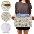 thumbnail image 3 of Yayeee 2 Pack Canvas Storage Basket with Handles for Shelves Fabric Bins Closet Organizer, Watercolor Wildflowers, 3 of 8