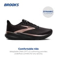 thumbnail image 2 of Zapatillas para correr Brooks Revel 8 para mujer Negro Oro Rosa 9.5, 2 of 6