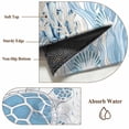 thumbnail image 6 of Round Rugs 3.3Ft, Coastal Trutle Round Area Rug Washable Indoor Throw Carpet, Nautical Summer Beach Ocean Coral Soft Non Slip Circle Rug for Laundry Room Patio Home Decor Aesthetic, 6 of 8