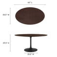 thumbnail image 5 of Lippa 60" Oval Wood Grain Dining Table, 5 of 6