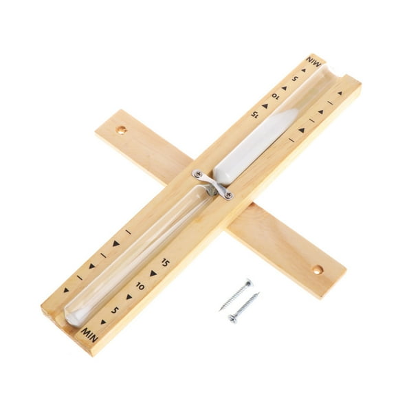 UNTERING Wooden & Glass Sauna Timers Countdown-Clock Wall-Rotating 15-Minute Sauna Timers Sauna Accessories