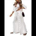 thumbnail image 2 of Camisa de Playa de Larga para Mujer, Blusa, Traje de Baño, Cuello Abotonado XXL, 2 of 9