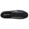 thumbnail image 5 of Superga Women's 2790 Black Nappa Leather Lace Up Platform Sneaker (9, Black Leather), 5 of 8