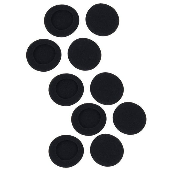 WEAVILUX Replacement Ear Pads for K26P Headphones, 5 Pairs Black Cushions, 50mm Soft Comfortable