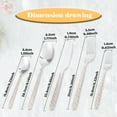 thumbnail image 5 of 20 Pcs Silverware Set, Stainless Steel Flatware Utensil Sets for 4,Mirror Polished Cutlery Set Includes Forks Spoons Knives With Emboss Rope Handle,Dishwasher Safe, 5 of 8