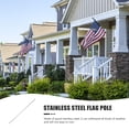 thumbnail image 3 of 1 Set of Stainless Steel Flag Pole Kit Detachable Flagpole for Porch Yard, 3 of 7