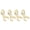 Gold, variant on M Buder 4PCS Automatic Candle Snuffer Ring Wick Stopper Stainless Steel Accessory Gold