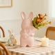 thumbnail image 1 of Jarrón de cerámica con forma de conejito de Pascua | Jarrón de conejo de mano para arreglos florales | Decoración primaveral para el hogar y centro de mesa en rosa o blanco, 1 of 6