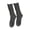 Dark Gray, variant on 1 Pair Women Stockings Solid Color Breathable Cotton Sweat Absorption Protective Soft High Elasticity Ripped Long Holes Women Socks Fitness Socks