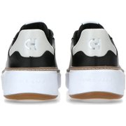 Cole Haan Women's Grandpro Topspin Sneaker, Black/Optc Wht/Yellow