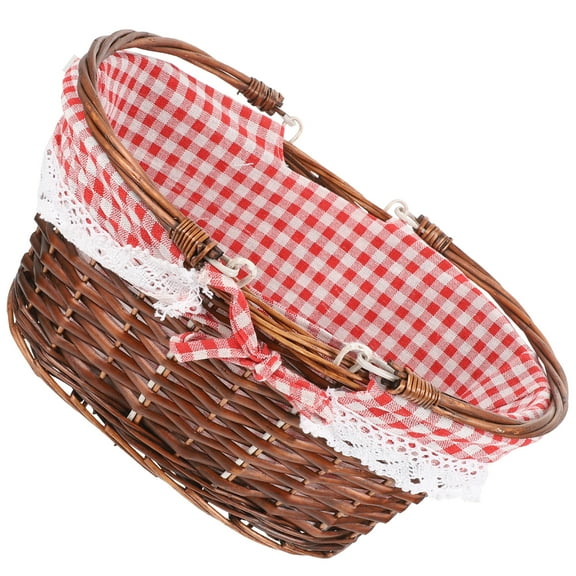 unbranded  Flower Gathering Basket Picnic Carrying Lightweight