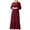 Red, variant on LLYwey s Womens Midi Dresses with Sleeves Fashion Round Neck Loose Long Sleeve Solid Ankle-Length Dress Long Dress New formal Dresses Black Xxl