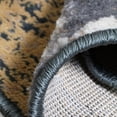 thumbnail image 5 of 2' X 3' Beige And Gray Floral Power Loom Distressed Stain Resistant Area Rug, 5 of 8