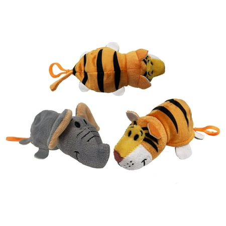 The Original FlipaZoo 5 inch Plush Toys with Clip, Sold Individually