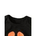 thumbnail image 4 of ITFABS Bébé Filles Halloween Tenues, Citrouille Batwing Manches Romper + Jupe, 4 of 9