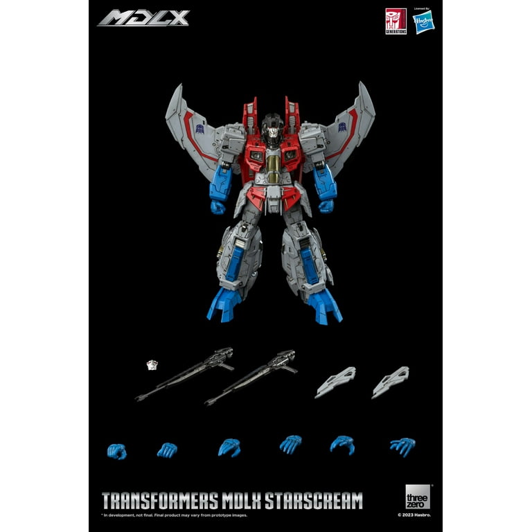 Transformers Warrior Class Starscream Action Figure, 8 in Plastic, 0.31 lb