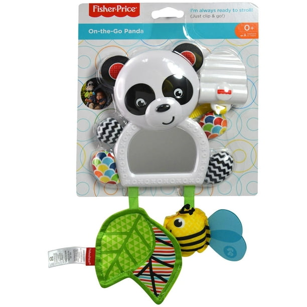 Fisher-Price On-the-Go Panda Rattle One Size White - Walmart.com - Walmart.com