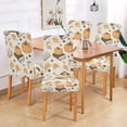 thumbnail image 2 of Yayeee 4 Pack Dining Chair Covers Stretch Parson Chairs Slipcovers Seat Protector, Beige Fall Books, 2 of 6
