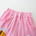 thumbnail image 5 of Zanarzt Girl Cotton Shorts Baby Toddler Girl Shorts Ribbed Girls Soft Bow Ruffle Summer Casual Shorts Pink,18-24 Months, 5 of 6