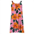thumbnail image 4 of Generic Summer Dresses for Women Casual Crew Neck Sleeveless Floral Print Sundresses Flowy Swing Loose Beach Dress, 4 of 4
