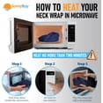 thumbnail image 6 of Sunnybay Microwave Heating Pad for Neck and Shoulders, 26-Inch Long, Hot or Cold Therapy Pack, Blue, 6 of 7
