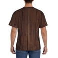 thumbnail image 3 of Bixox Men's Vintage Wood Printed Short Sleeve Skinny Athletic T-Shirt, 3 of 6