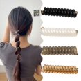 thumbnail image 4 of YAOBAMM Durable Hair Rope Hair Rope High Elastic Durable Straight Phone Line Band Women Ponytail Quick Bounce Accessories, 4 of 6