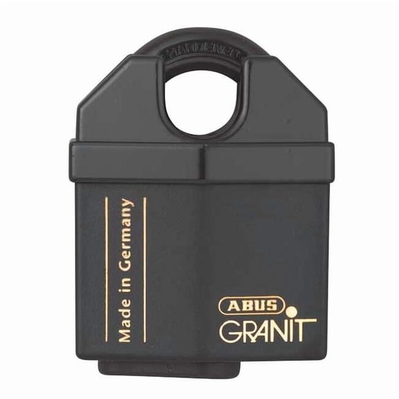 Abus Keyed Padlock, 45/64 in,Square,Black 37/60 KA