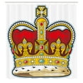 thumbnail image 3 of Ambesonne Heraldry Shower Curtain, Medieval Forms Stones, 69"Wx75"L, Ruby Earth Yellow, 3 of 5