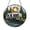 Stained Glass 5.9 Inch, variant on Round Moonlit Forest Camper Glass Suncatcher Window Decor, Peaceful Night Landscape Ornament Gift