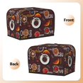 thumbnail image 3 of Pofeuu A Cup Of Black Coffee On A Saucer Print Universal Two Slice Toaster Cover,Dust Cover, Toaster Cover Bread Machine Cover Fits for Most Standard 2 Slice Toasters, 3 of 7