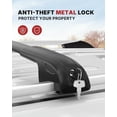 thumbnail image 3 of 300LBS Roof Rack Cross Bars for 2013-2018 RAV4 with Side Rails,Lockable Heavy Duty Aluminum Cross Bar with Anti-Theft Locks for Cargo Racks Rooftop Luggage Carrier Canoe Kayak Bicycle roof Bag, 3 of 6