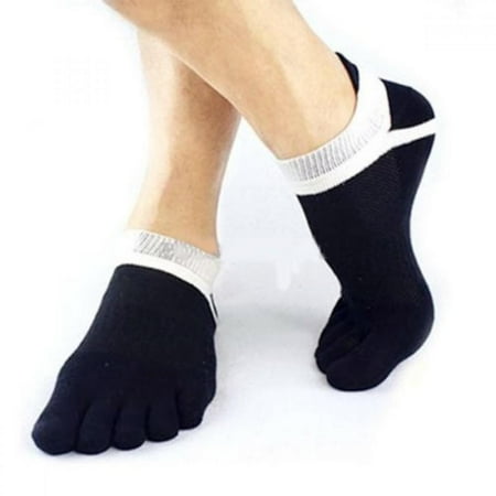 

5 Fingers Toe Short Socks Men Sports Running Sock Breathable Trainer Ankle Socks
