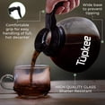 thumbnail image 4 of Glass Coffee Pot Replacement Carafe â€“ 12 Cup Coffee Pot â€“ 64 oz., Set of 3 - 2 Black Regular Handle and 1 Orange Decaf Handle Commercial Coffee Decanter, 4 of 10