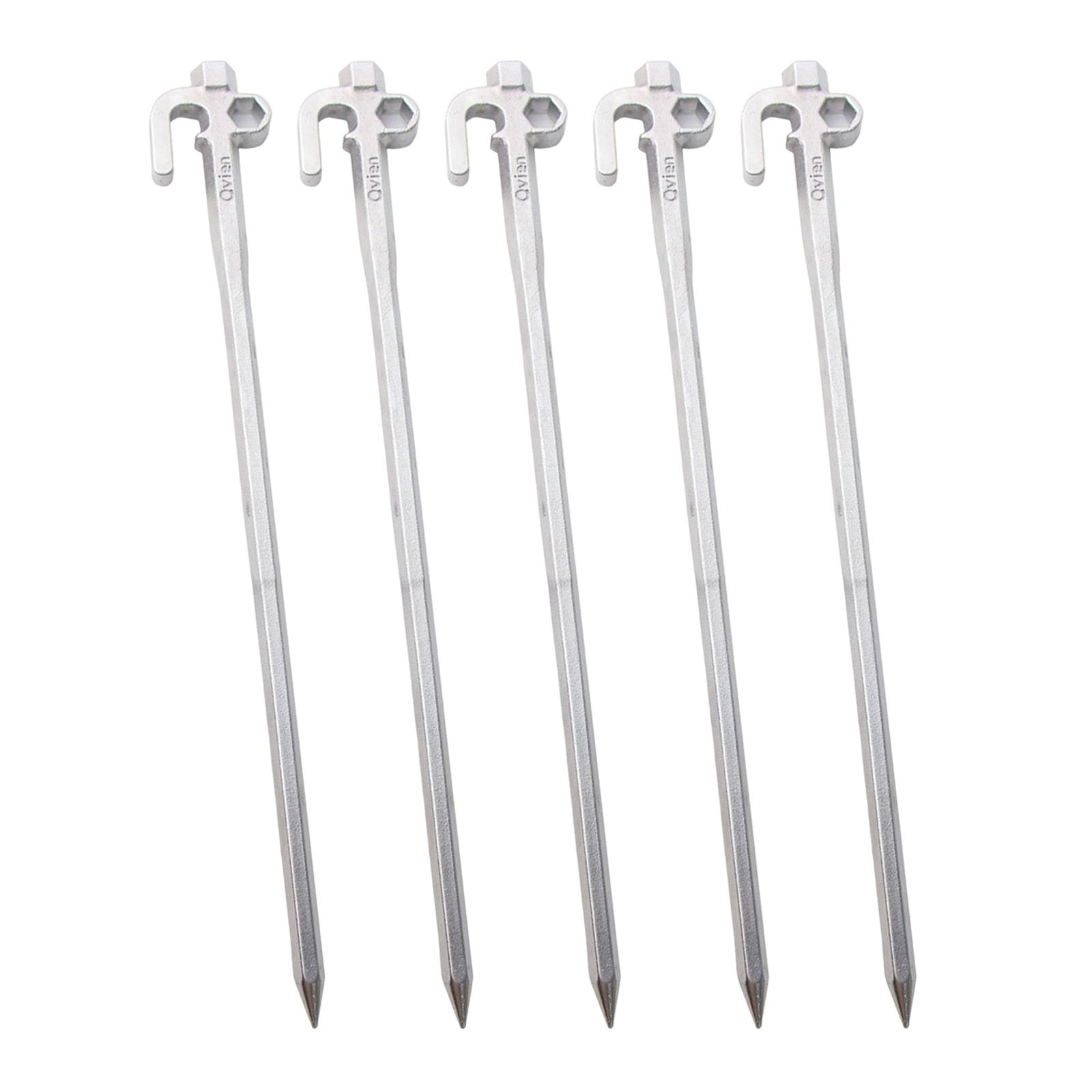 Tent Stakes Heavy Duty, Metal Steel Tent Pegs for Outdoor Camping
