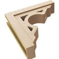 thumbnail image 6 of 6"W x 24"D x 24"H Thin Sheridan Rough Cedar Woodgrain TimberThane Corbel, Primed Tan, 6 of 6