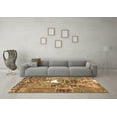 thumbnail image 3 of Ahgly Company Indoor Round Patchwork Brown Transitional Area Rugs, 7' Round, 3 of 4