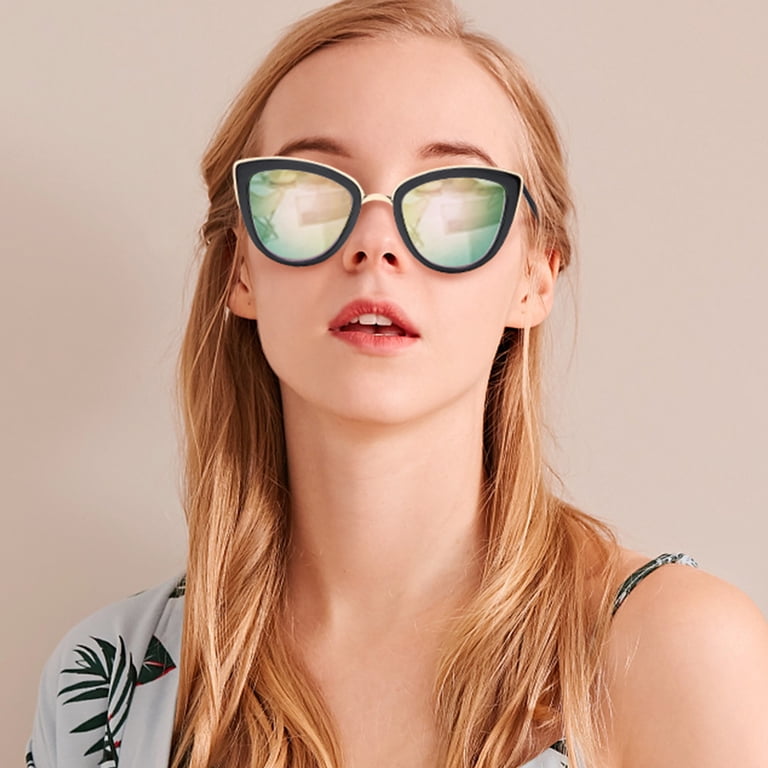 Retro Vintage-Chic Cat Eye Sunglasses UV400 Driving Shades Amazon.com: SOJOS Retro Oval Polarized Sunglasses for Women  main image 4