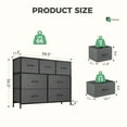 thumbnail image 3 of EDX Commode à 7 Tiroirs pour Chambre, Armoire Organisatrice de Rangement en Tissu, Gris, 3 of 8