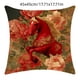 thumbnail image 3 of YiJuHui 3pcs Floral Horse Print Pillow Cover - Elegant Animal Series Home Decor, Soft Nylon Spandex Cushion Case for Sofa Bedroom Headboard, 3 of 6