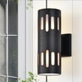 thumbnail image 4 of C Cattleya  Die-cast Aluminum Cylinder Outdoor Wall Sconce Matte Black Black Matte, 4 of 7