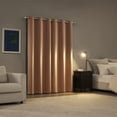 thumbnail image 2 of Sun Zero Graham 2-pack Magnetic Closure 100% Blackout Grommet Curtain Panel Pair, 40"W x 95"L, Dusty Terracotta, 2 of 8