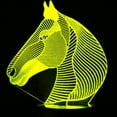 thumbnail image 6 of 3D Horse Night Light Table Desk Optical Illusion Lamps 16 Color Changing Lights LED Table Lamp Xmas Home Love Birthday Children Kids Decor Toy Gift, 6 of 7