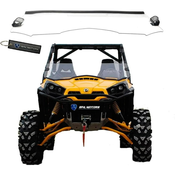 Half Windshield Tough PC Fits Can Am Commander 800 / 1000 (2011-2023)