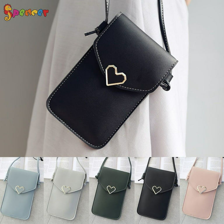 Women Cell Phone Purse Large Leather Wallet Crossbody Shoulder Bag