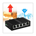 thumbnail image 3 of Interrupteur Industriel 5 Ports 100Mbps Type Rail Non Managed Répartiteur de Réseau Industriel Prise EU, 3 of 8